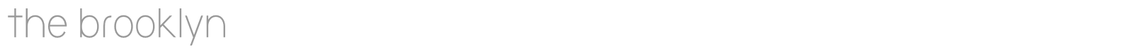 The Brooklyn font preview